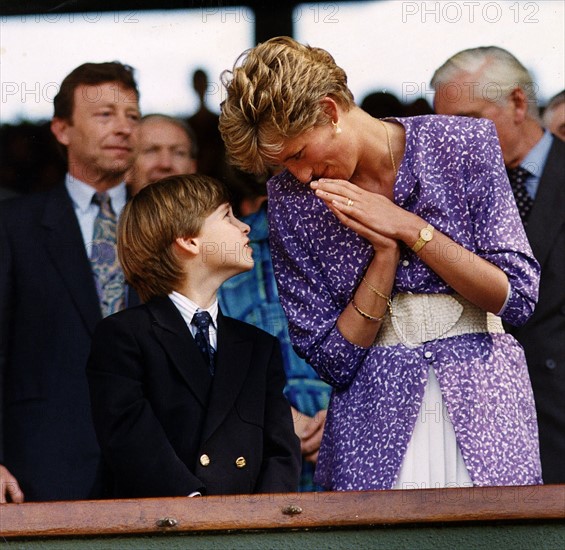 Prince William et princesse Diana