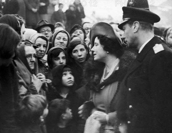 La reine Elizabeth et le roi George VI