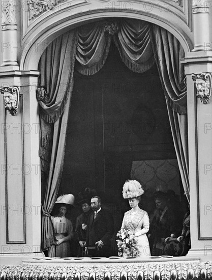 King George V and Queen Mary seen here at the opening of the Festival of Empire at Crystal Palace