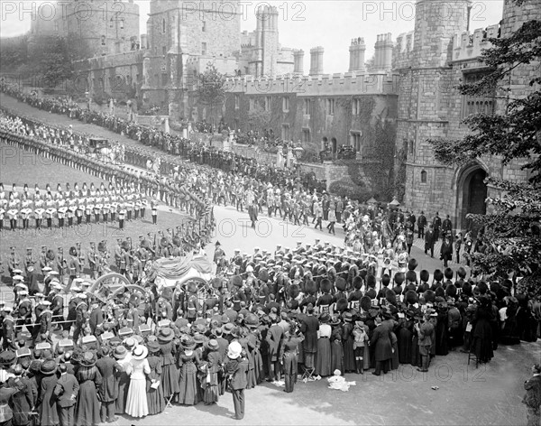 Le cortège funèbre du roi Edward VII