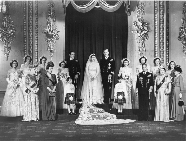 Mariage de la princesse Elisabeth et du Prince Philip Mountbatten