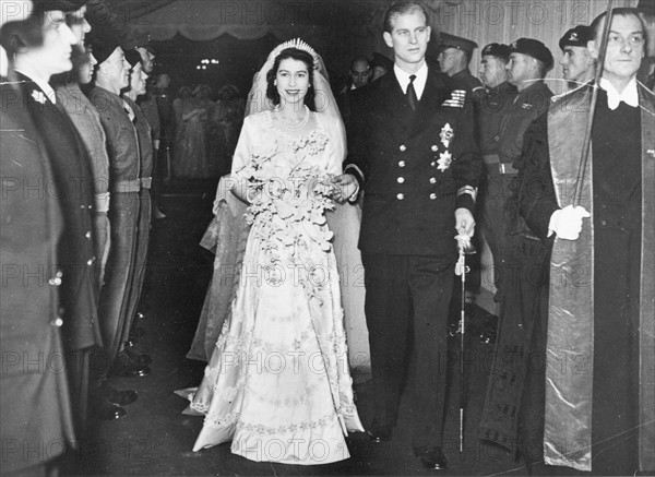 Mariage de la princesse Elisabeth et du Prince Philip Mountbatten