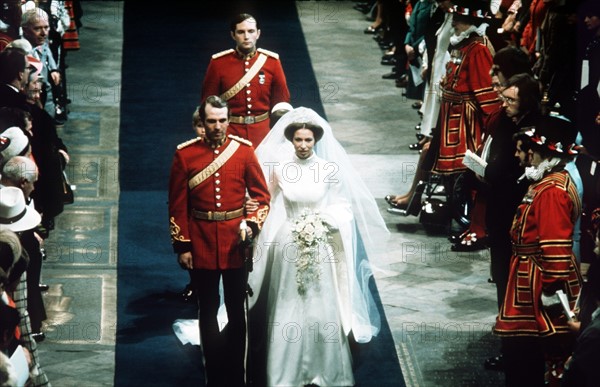 Mariage de la princesse Anne et du capitaine Mark Philips