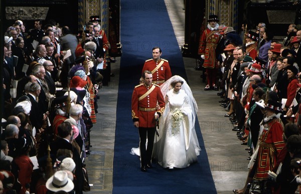 Mariage de la princesse Anne et du capitaine Mark Philips