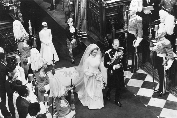 Mariage de la princesse Anne et du capitaine Mark Philips