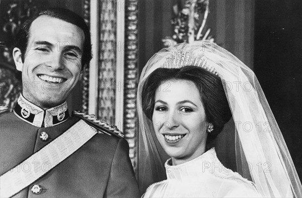 Mariage de la princesse Anne et du capitaine Mark Philips