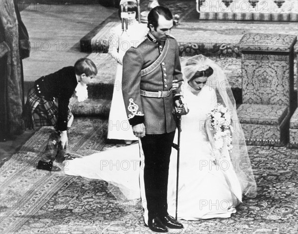 Mariage de la princesse Anne et du capitaine Mark Philips