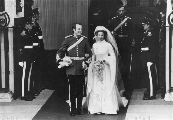 Mariage de la princesse Anne et du capitaine Mark Philips