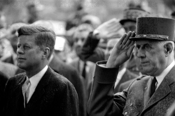 Charles de Gaulle et John F. Kennedy