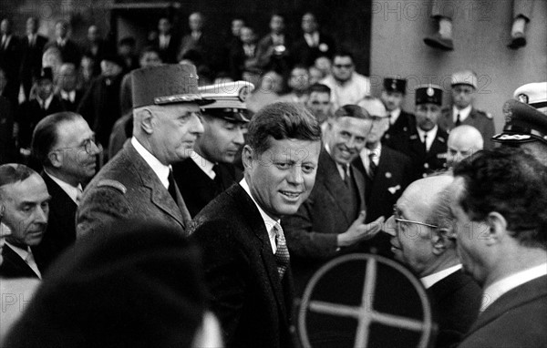 Charles de Gaulle et John F. Kennedy