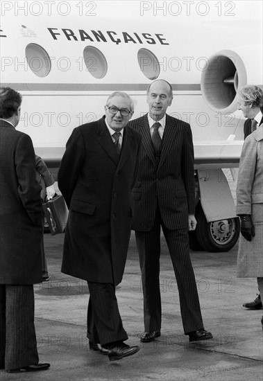 James Callaghan et le président Giscard d'Estaing