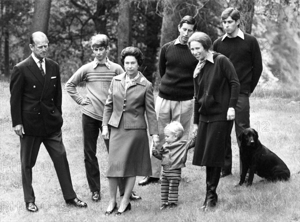 La reine Elisabeth II en famille