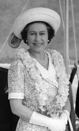 La reine Elisabeth II en visite dans l'archipel des Samoa