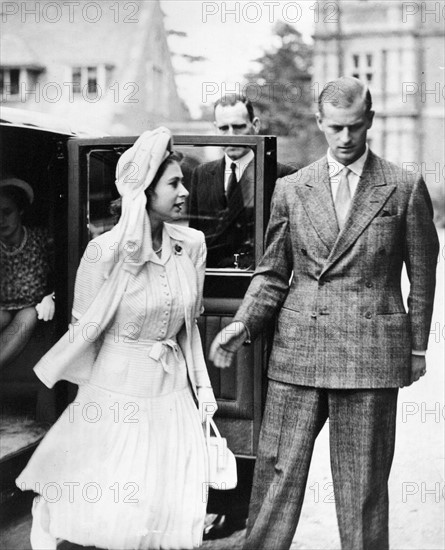 La princesse Elisabeth et le prince Philip