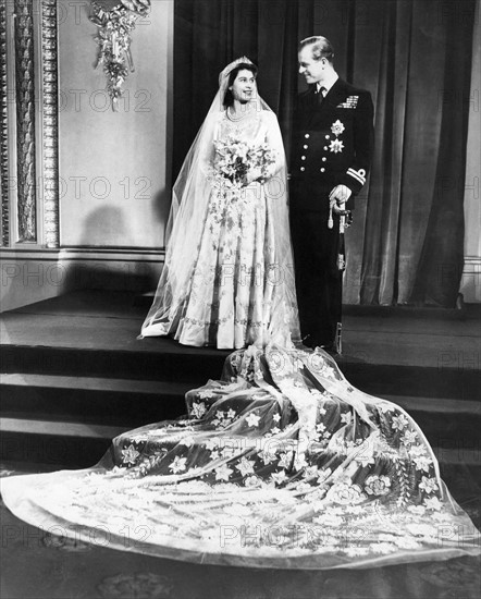 Mariage de la princesse Elisabeth et du Prince Philip Mountbatten