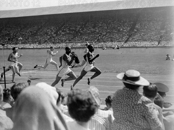 JO de Londres : Harrison Dillard au sprint final du 100 mètres