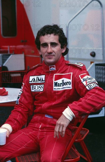 Alain Prost July 1985 Grand Prix driver
O/S C/T Alain Prost