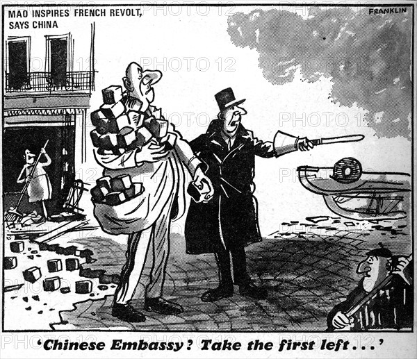Caricature sur les relations entre la France et la Chine