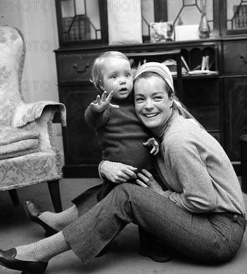 Romy Schneider et son fils