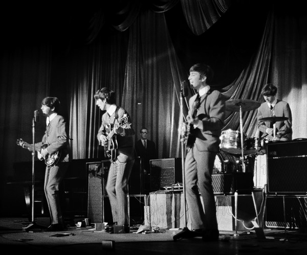 Les Beatles sur scène à Northhampton
