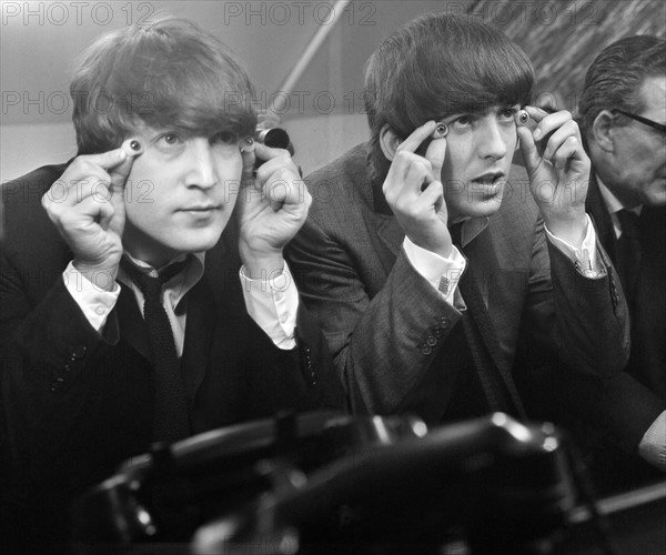 Les Beatles sur le tournage du film A Hard Day's Night