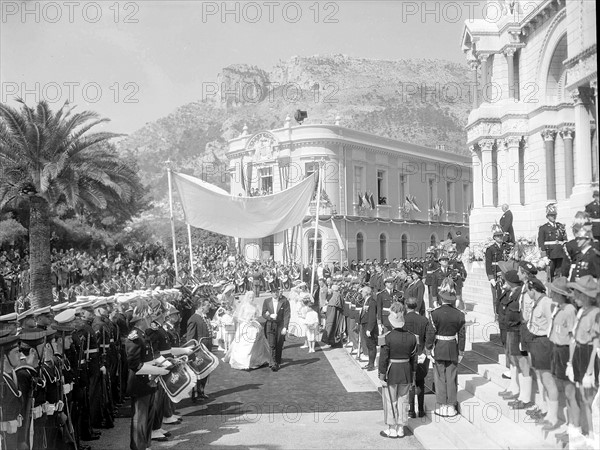 Mariage du Prince Rainier de Monaco et de Grace Kelly