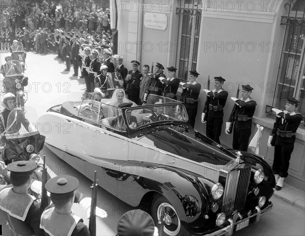 Mariage du Prince Rainier de Monaco et de Grace Kelly