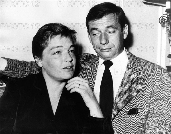 Simone Signoret et Yves Montand