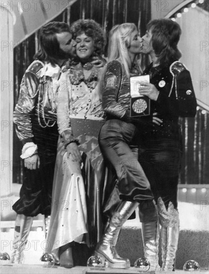 Le groupe Abba gagnant de l'Eurovision 1974