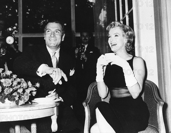 Laurence Olivier actor and Marilyn Monroe actress