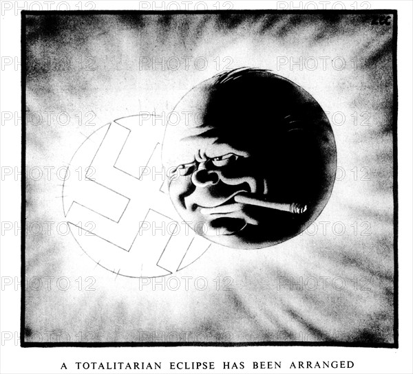 A Totalitarian Eclipse Has Been Arranged. Daily Mirror 8th April 1940