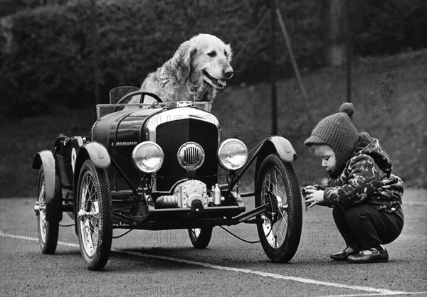 Enfant et golden retriever