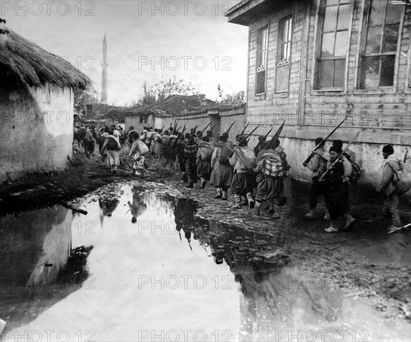 La Guerre dans les Balkans, 1912