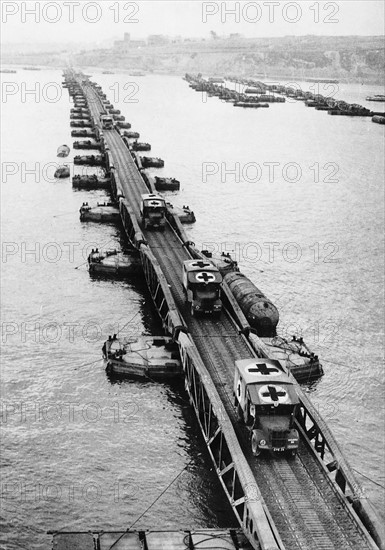 Port artificiel d'Arromanches, 1944