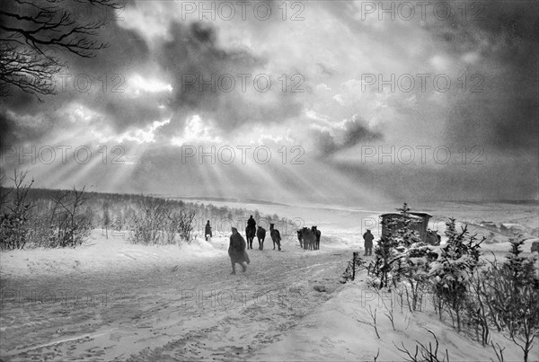 Un soir d'hiver près de Verdun