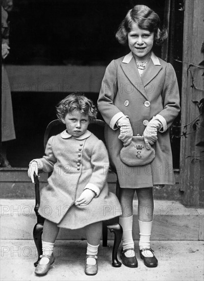 Les princesses Margaret et Elisabeth