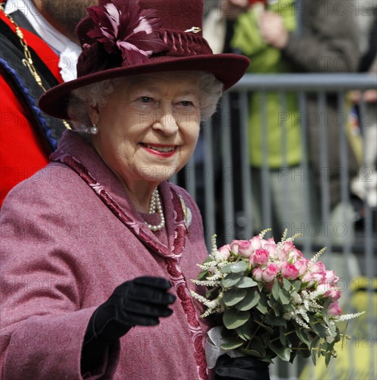 La reine Elisabeth II en visite officielle à Windsor