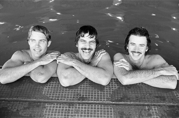 Gary Hall, David Wilkie et Mark Spitz