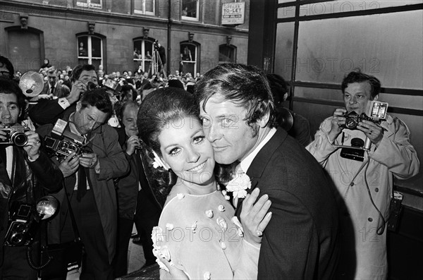 Roger Moore et Luisa Mattioli