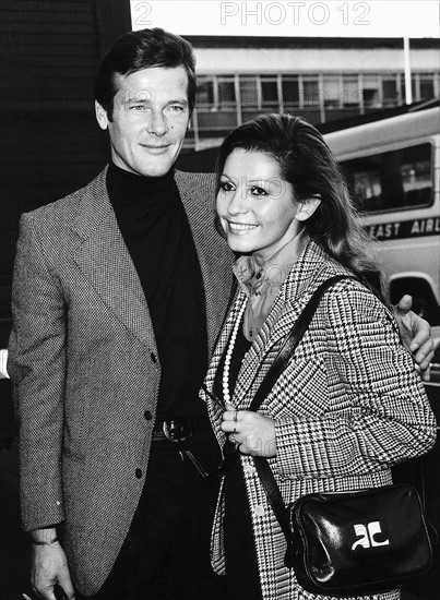 Roger Moore et sa femme Luisa Mattioli