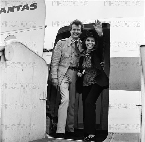 Roger Moore et sa femme Luisa Mattioli