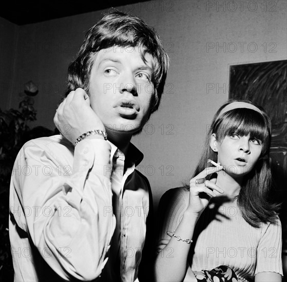 Mick Jagger et Chrissie Shrimpton