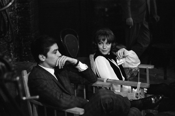 Romy Schneider and Alain Delon