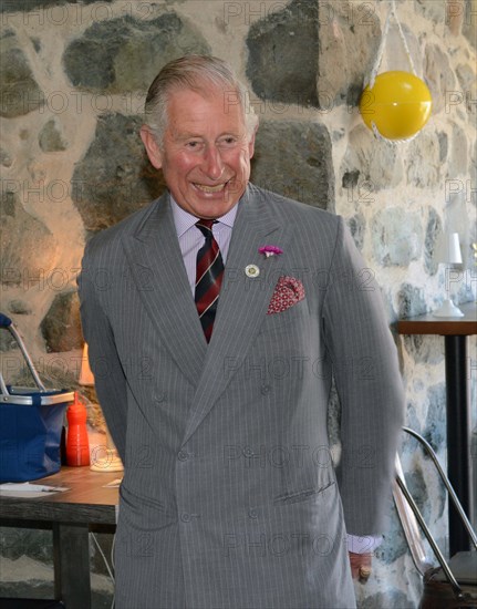HRH Prince Charles and Camilla, Duchess of Cornwall during their visit to Aberdaron on Tuesday 05.07.16.