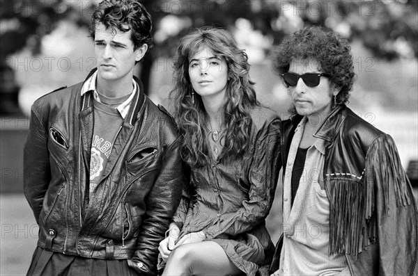 Rupert Everett, Fiona Flanagan et Bob Dylan, 1986