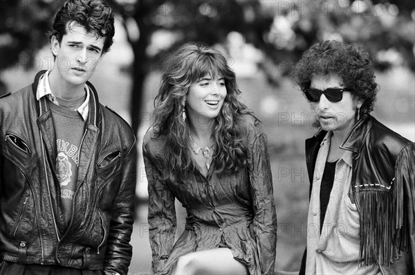 Rupert Everett, Fiona Flanagan et Bob Dylan, 1986