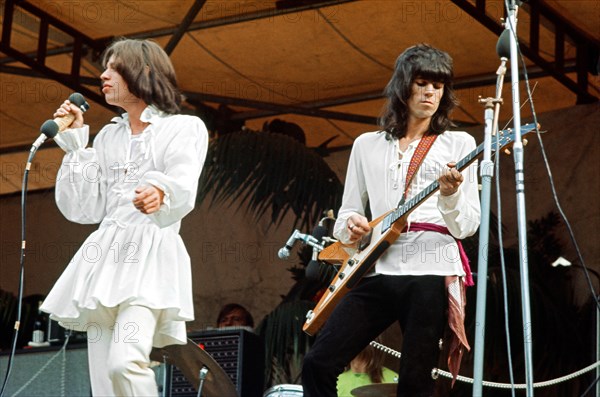 Mick Jagger en concert à Hyde Park à Londres