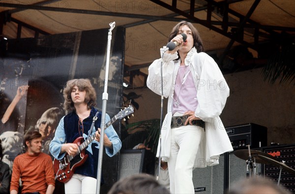 Mick Jagger en concert à Hyde Park à Londres