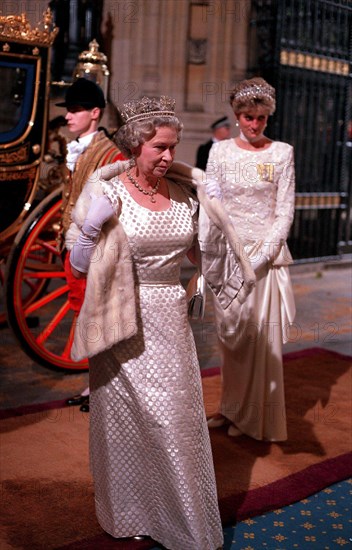 THE QUEEN AND THE PRINCESS OF WALES