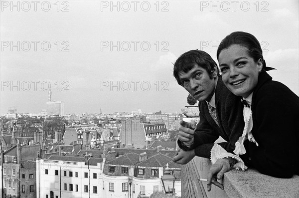 Tom Courtenay et Romy Schneider